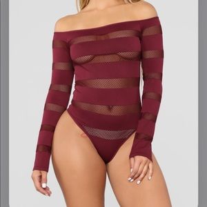 Wine bodysuit